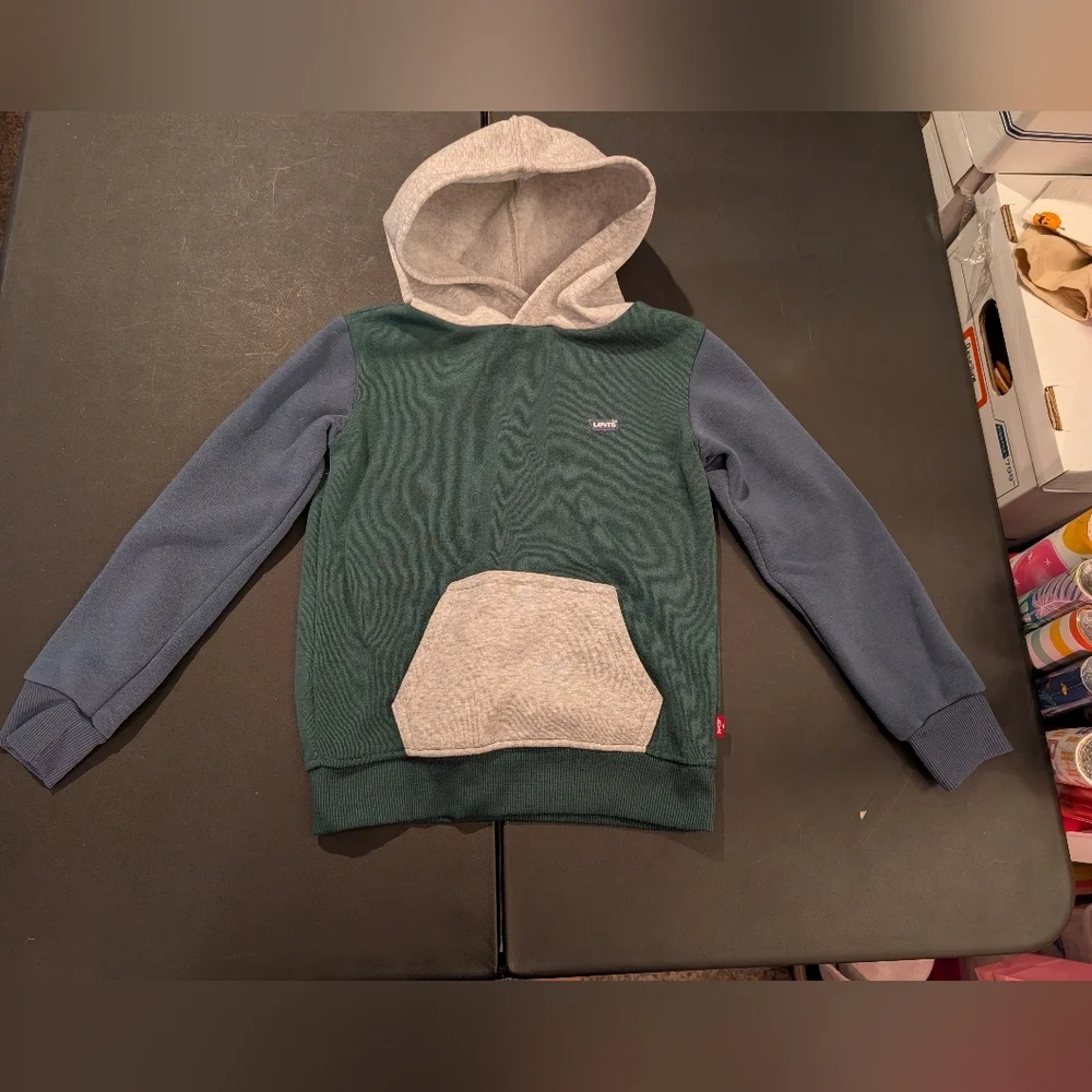 Levi's Little Kid Color Block Long-Sleeve Hoodie & Joggers in Size 4 (XS)